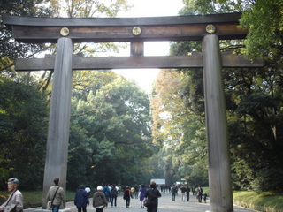 明治神宮の鳥居
